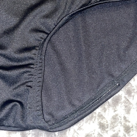 Gabar One Piece Swimsuit. Size 10D.  Striped Top W Solid Bottom. - Picture 5 of 9